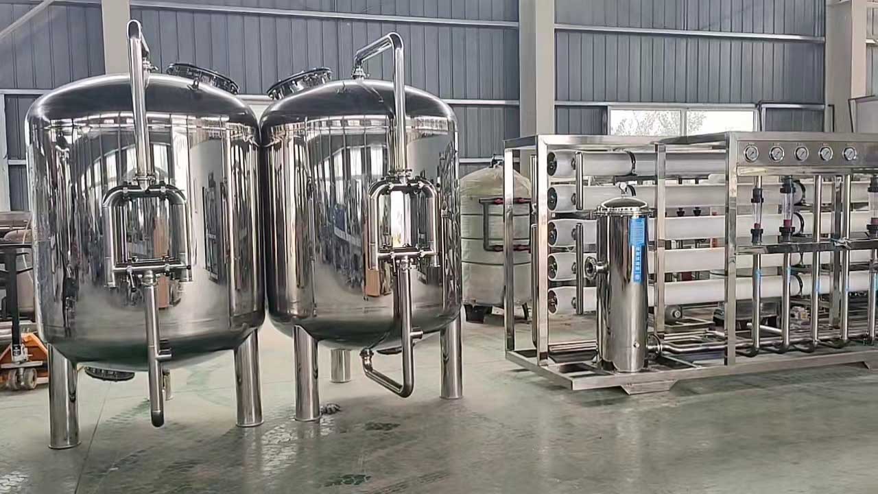 新晃全不锈钢10T双级反渗透设备饮料厂定制